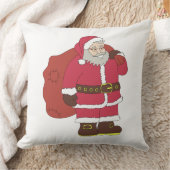 赤いサンタクロースに抱き枕とメガネ クッション (ブランケット)