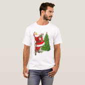 赤いサンタクロース 赤いクリスマス Tシャツ (正面フル)