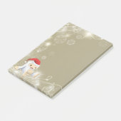 赤いサンタハットのクリスマススノーモンスタードール ポストイット (アングル)