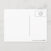 赤いサンタ帽をかぶったカナダガチョウ シーズンポストカード (裏面)