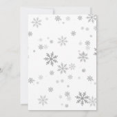 赤いサンタ帽子のクリスマスパーティー 招待状 (裏面)