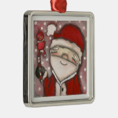 赤いサンタ-オーナメント メタルオーナメント (右)