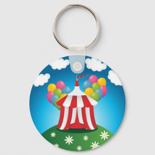 赤いサーカスのテントKeychain キーホルダー