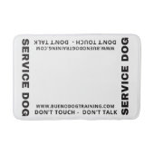 赤いサービスドッグTouchはバスマットを話さない バスマット (正面)