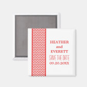 赤いシェフ縁どロン日付磁石の保存 マグネット (正面/裏面)