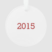 赤いシェブロンのフィギュアスケート選手のパーソナライズなオーナメント オーナメント (裏面)