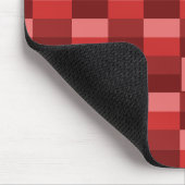 赤いシェードのカラーブロック マウスパッド (コーナー)