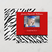 赤いシマウマ 案内状 (正面/裏面)