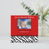 赤いシマウマ 案内状 (スタンド正面)