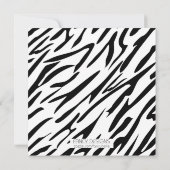 赤いシマウマ 案内状 (裏面)