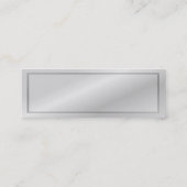 赤いシャッタートランスペアレントプロファイルカード スキニー名刺 (裏面)
