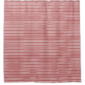 赤いシャワストライプーカーテン シャワーカーテン (正面)