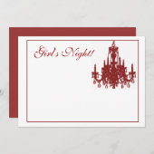 赤いシャンデリア 招待状 (正面/裏面)