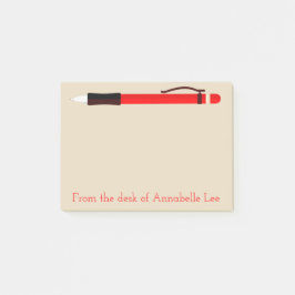 赤いシャープペンシル ポストイット