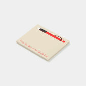 赤いシャープペンシル ポストイット (アングル)