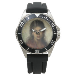 赤いショールを着た少女(Alexei Harlamoff) 腕時計