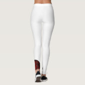 赤いシルクアーティストのレギンス(独身の脚)ヨガパンツ。 レギンス (裏面)