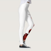 赤いシルクアーティストのレギンス(独身の脚)ヨガパンツ。 レギンス (右)