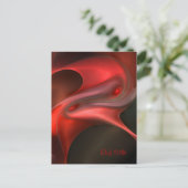 赤いシルク ポストカード (スタンド正面)