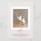 赤いシンプルエレガントメリーのクリスマス写真フレーム シーズンカード (裏面)