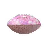 赤いシンプルピンクのキラキラ星があなたのテキストを追加 アメリカンフットボール (回転90)