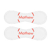 赤いシンプル丸あなたの名前の文字を追加文字 野球ボール (パネル)