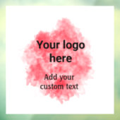 赤いシンプル水色あなたのロゴを追加カスタム文字mi ウィンドウサイン (シート3)