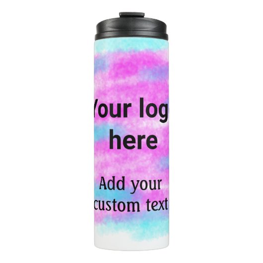 赤いシンプルpi水彩追加ロゴカスタム文字 タンブラー (正面)