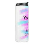 赤いシンプルpi水彩追加ロゴカスタム文字 タンブラー (回転左)