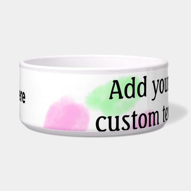 赤いシンプルpi水彩追加ロゴカスタム文字 ボウル (正面)