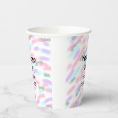 赤いシンプルpi水彩追加ロゴカスタム文字 紙コップ (左)