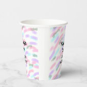 赤いシンプルpi水彩追加ロゴカスタム文字 紙コップ (右)