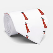 赤いシークインヴィンテージピン留め ネクタイ (ロール)