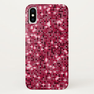 赤いシークンズの電話ケース iPhone X ケース