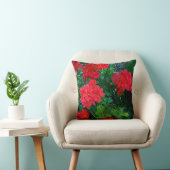 赤いジェラニウム クッション (椅子)