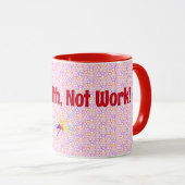 赤いジオメトリックな税資産、明細書のマグカップ マグカップ (正面右)