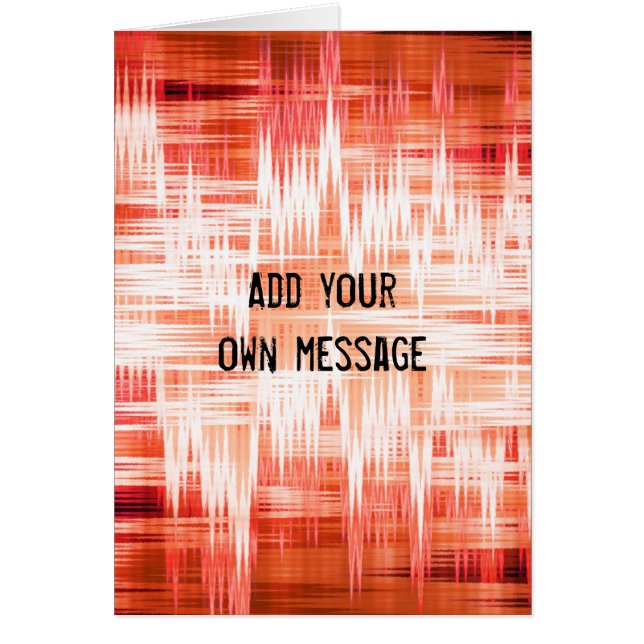 赤いジグザグパターン (正面)