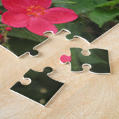 赤いジャトロファの花 ジグソーパズル (側面)