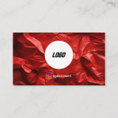 赤いジャンク取り外し運搬サービスロゴ 名刺 (裏面)