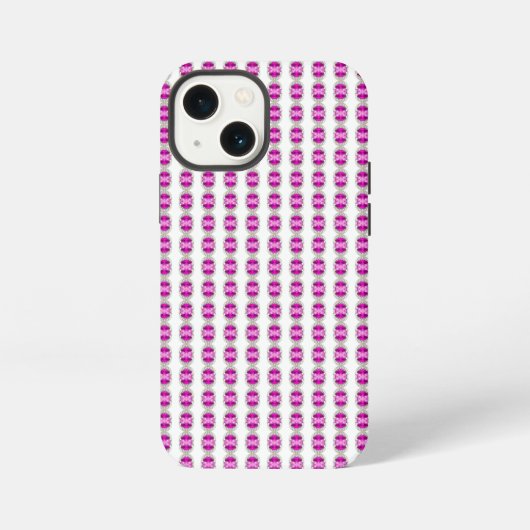 赤いジュエリーパターン iPhoneケース (裏面)