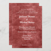 赤いジュエル結婚ズ 招待状 (正面/裏面)