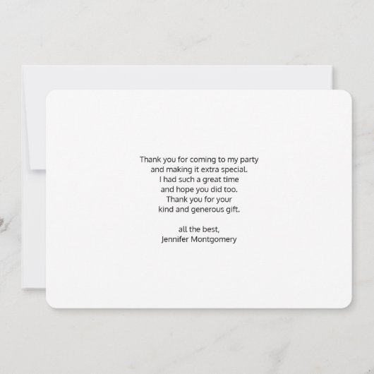 赤いジューシーなイチゴのバッチありがとう サンキューカード (裏面)