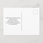 赤いジューシーなイチゴのバッチありがとう ポストカード (裏面)