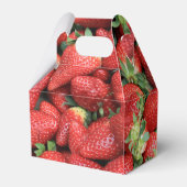 赤いジューシーなイチゴの写真ありがとう フェイバーボックス (裏面サイド)