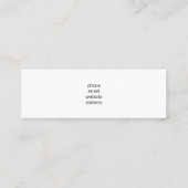 赤いジューシーなイチゴの写真 スキニー名刺 (裏面)