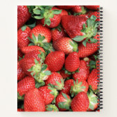 赤いジューシーなイチゴの写真 ノートブック (裏面)