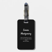 赤いジューシーなイチゴの写真 ラゲッジタグ (裏面縦)