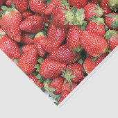 赤いジューシーなイチゴの写真 薄葉紙 (詳細)