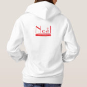赤いジョワユー・ノエル クリスマスTシャツ パーカ (裏面)