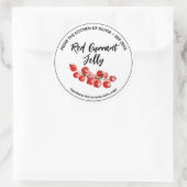 赤いスイカの水彩ジェリー ステッカー (バッグ)